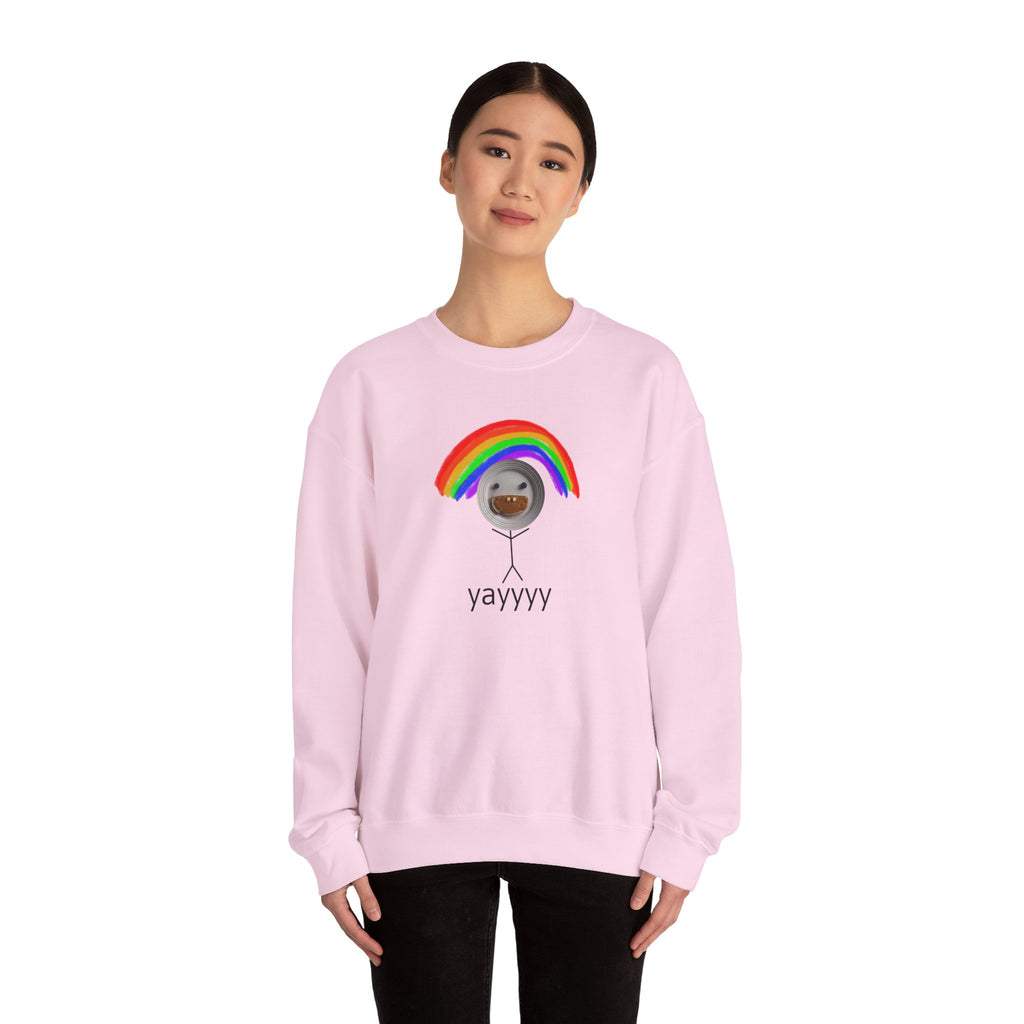 yayyyy rainbow crewneck