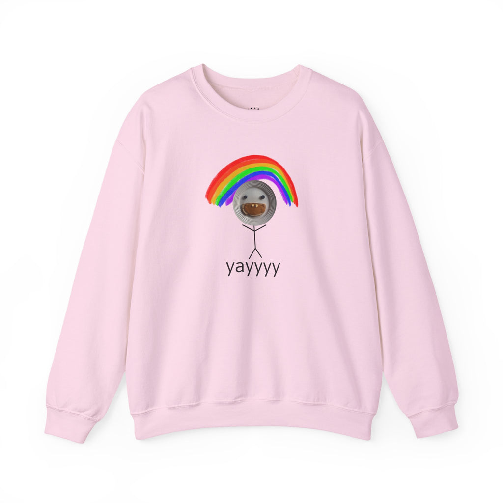 yayyyy rainbow crewneck