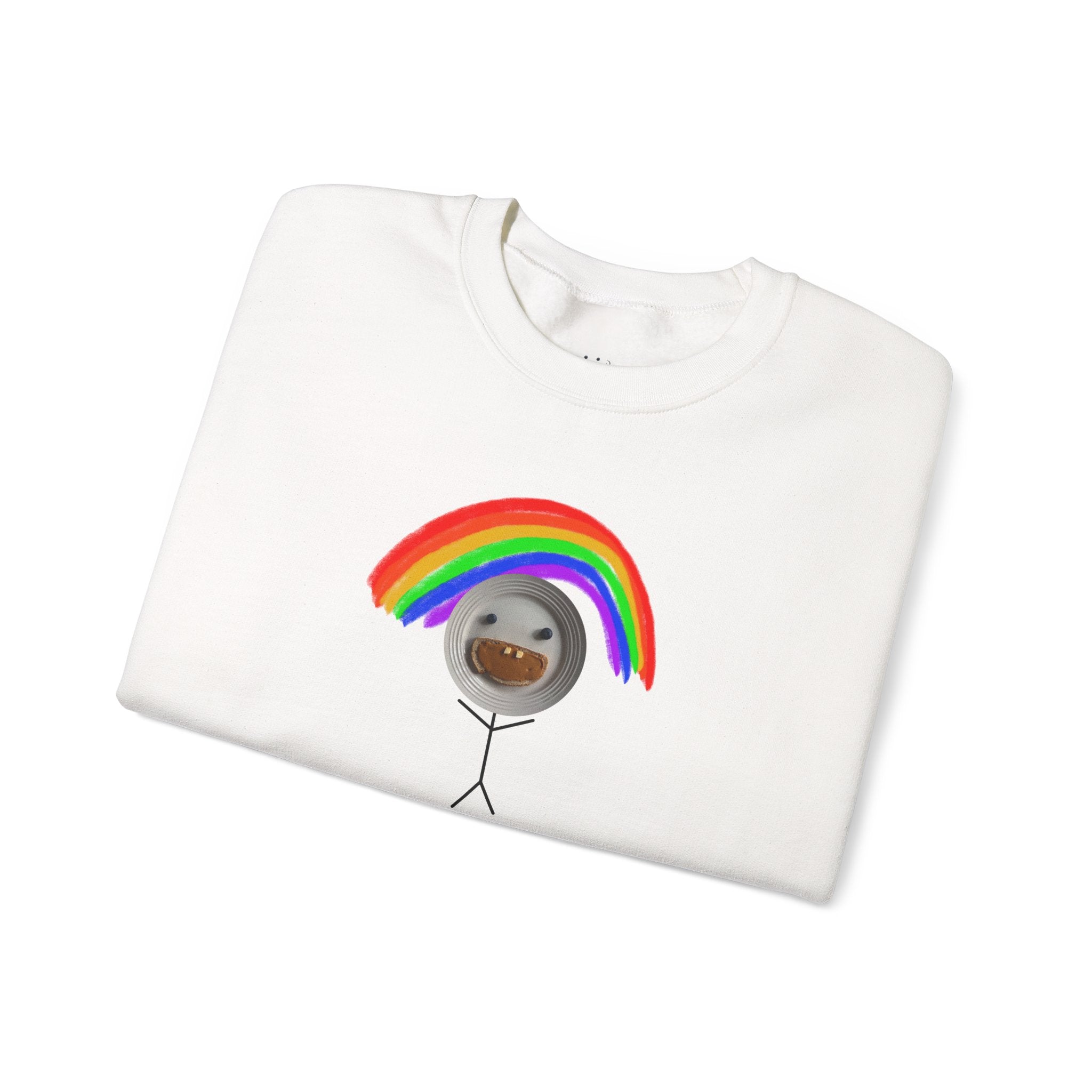 yayyyy rainbow crewneck
