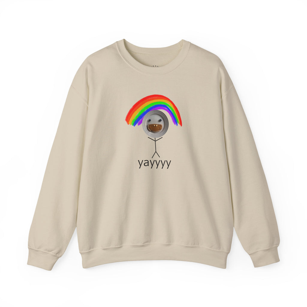 yayyyy rainbow crewneck