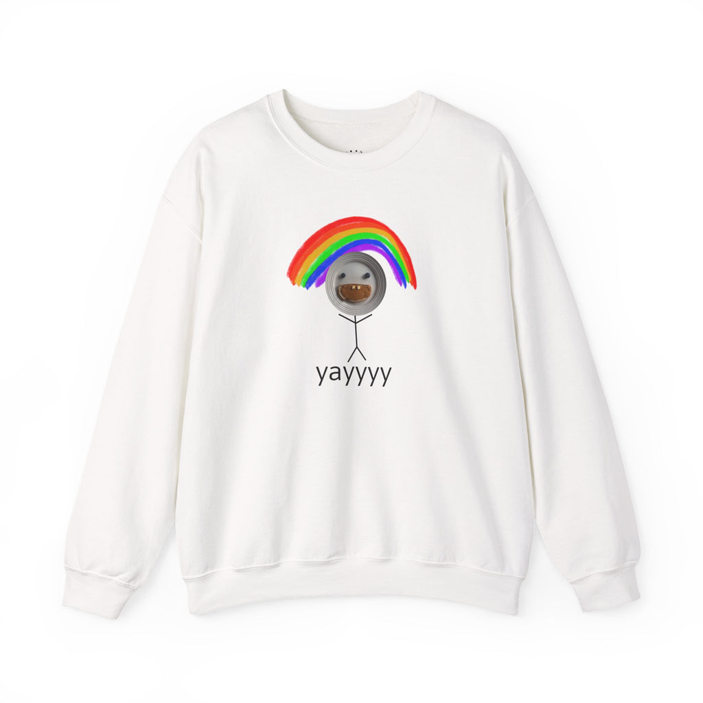 yayyyy rainbow crewneck
