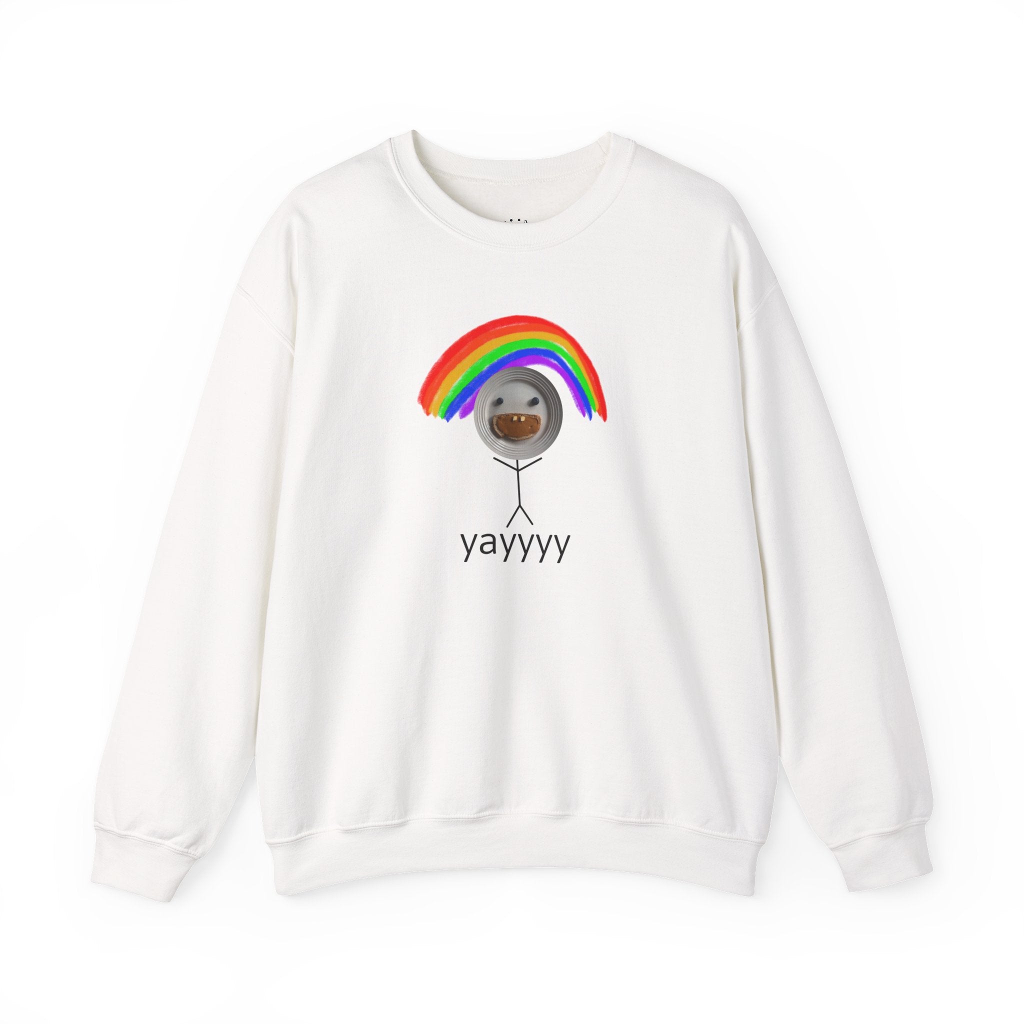 yayyyy rainbow crewneck