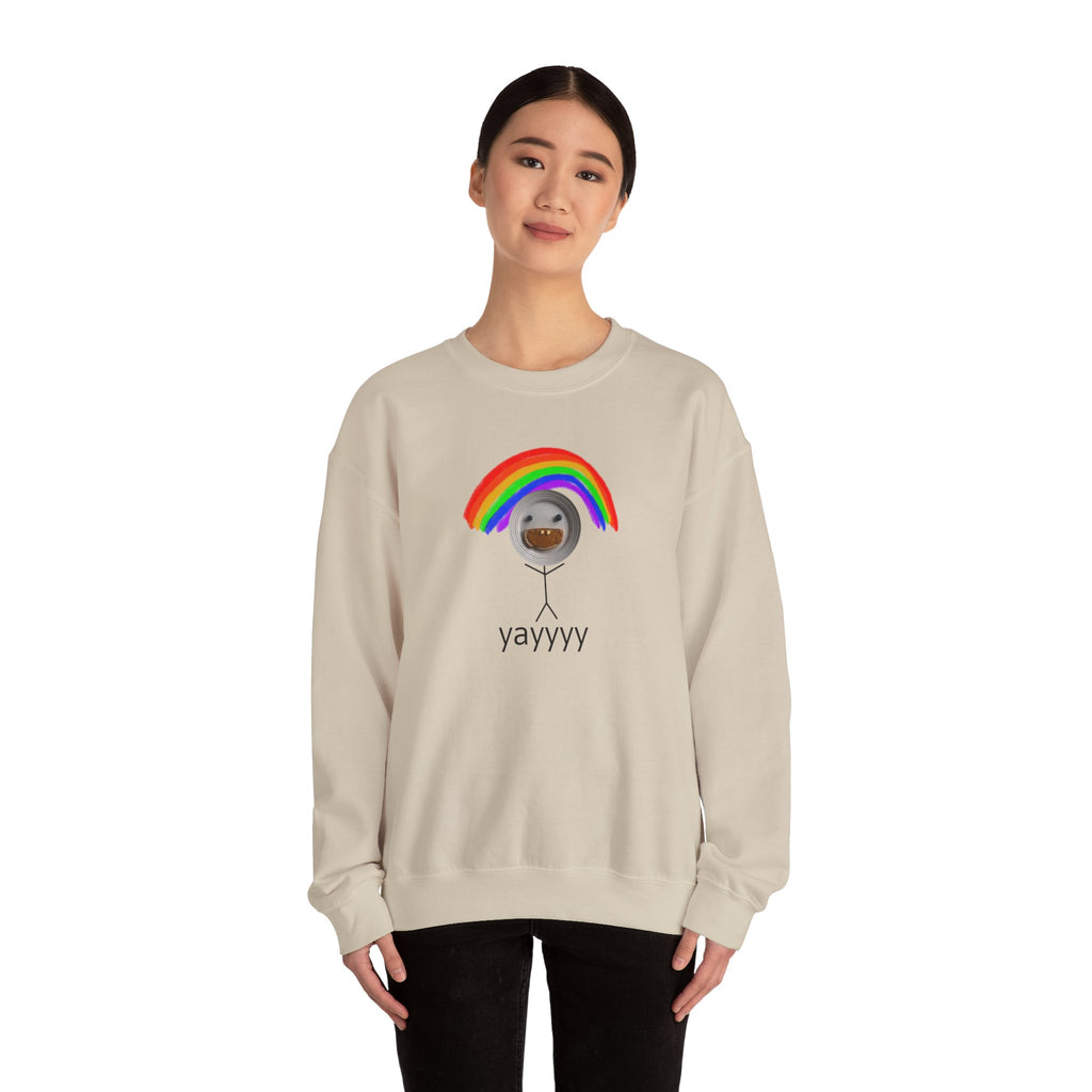 yayyyy rainbow crewneck